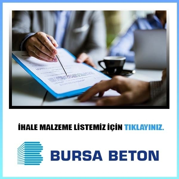 İhale Malzeme Listesi