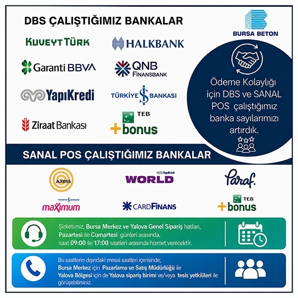 DBS ve Sanal POS Çalıştığımız Bankalar